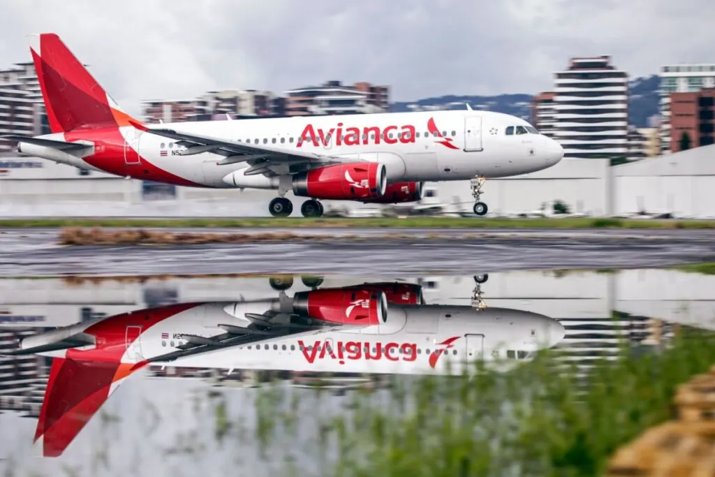 An Avianca airlines plane to Guatemala City