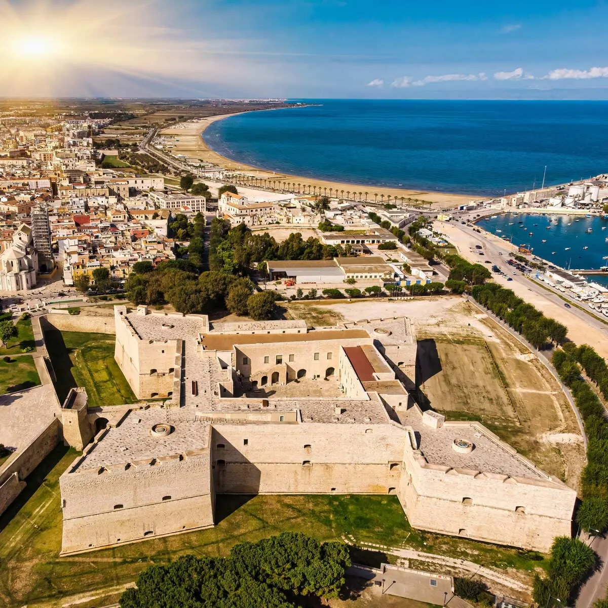 Aerial View Of Barletta, Italy