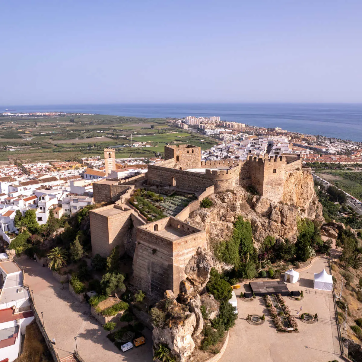 Aerial view of Salobre&ntilde;a Castle