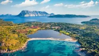 Aerial View Of The Aeolian Islands Off The Coast Of Sicily, Italy, Southern Europe