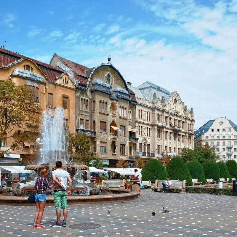 Art Nouveau Buildings In Timisoara, Romania, Eastern Europe
