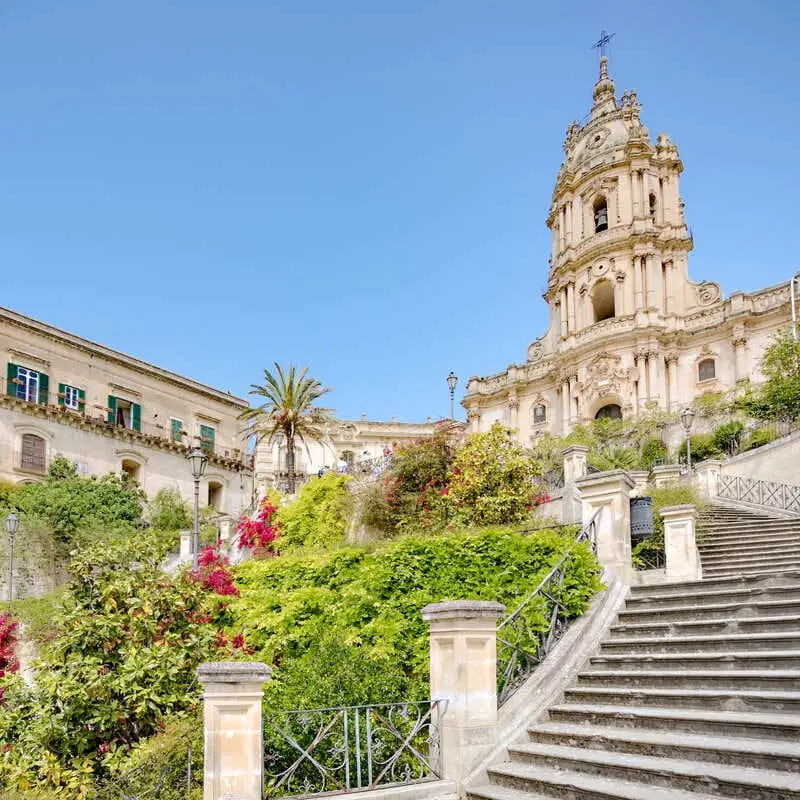 Baroque Cathedral In Scicli, Sicily, Italy