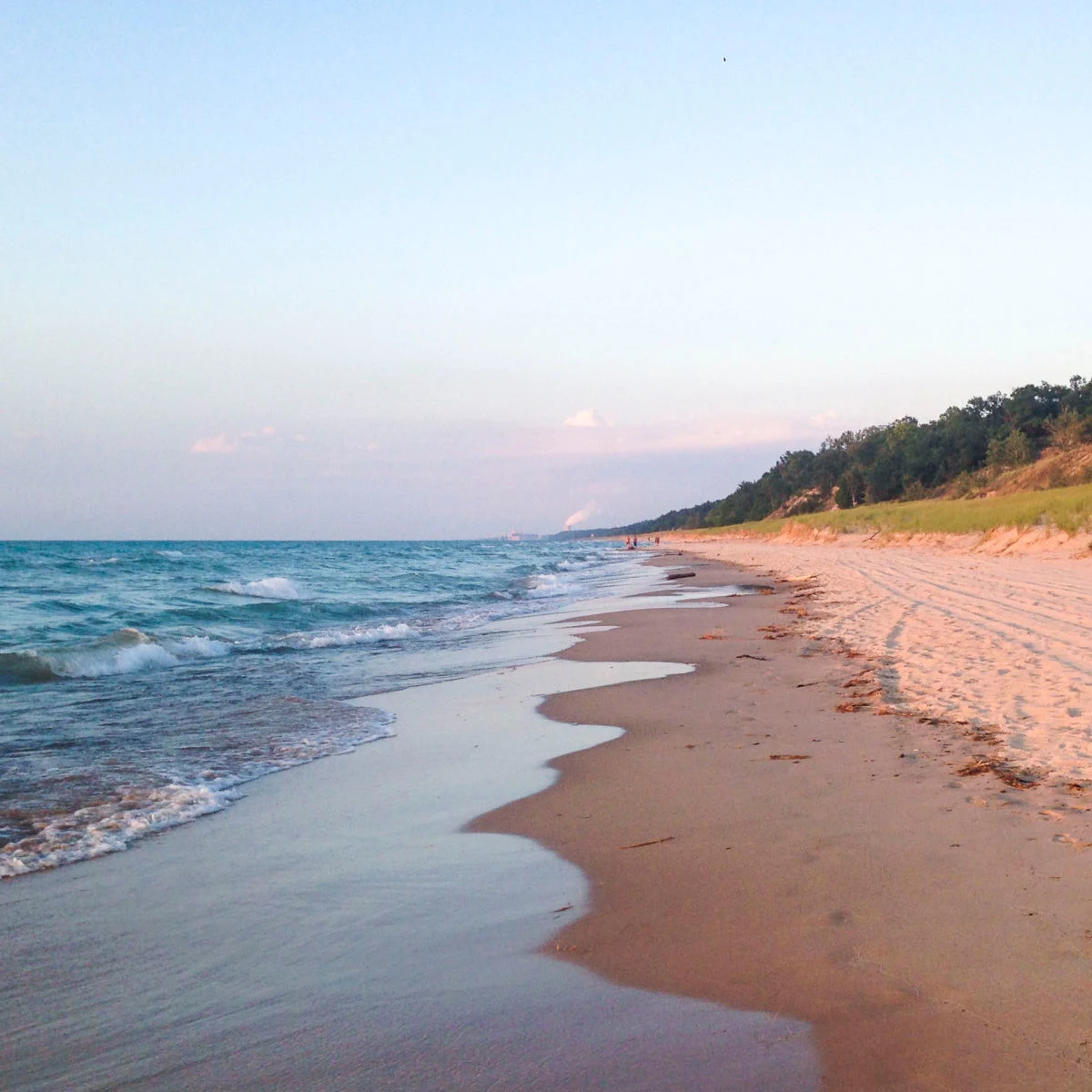 Beautiful beach within Indiana Dunes National Park