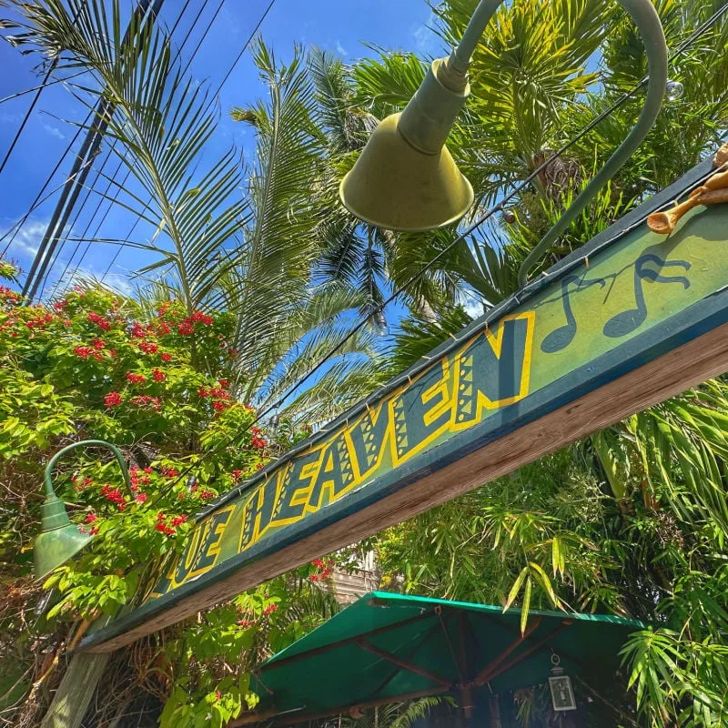 Blue Heaven, Key West Sign