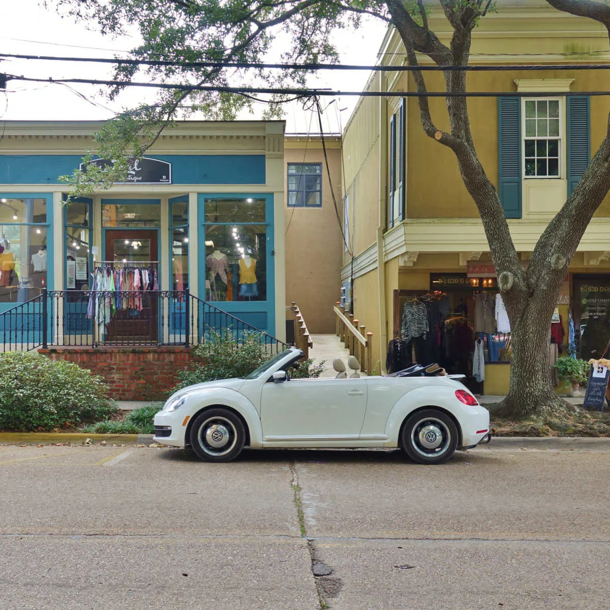 Charming boutique shops of Ocean Springs, Mississippi