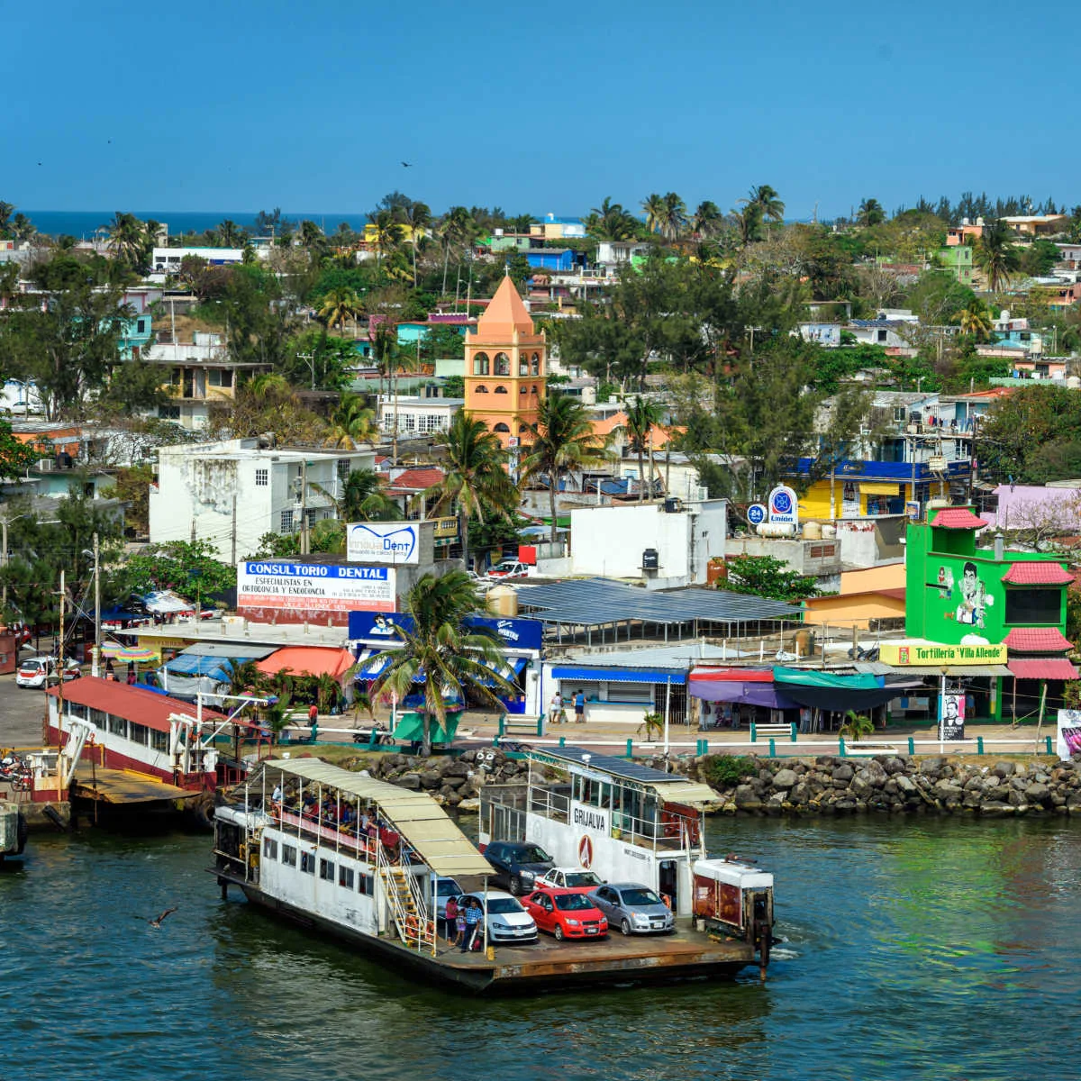 Daytime view of Coatzacoalcos townscape