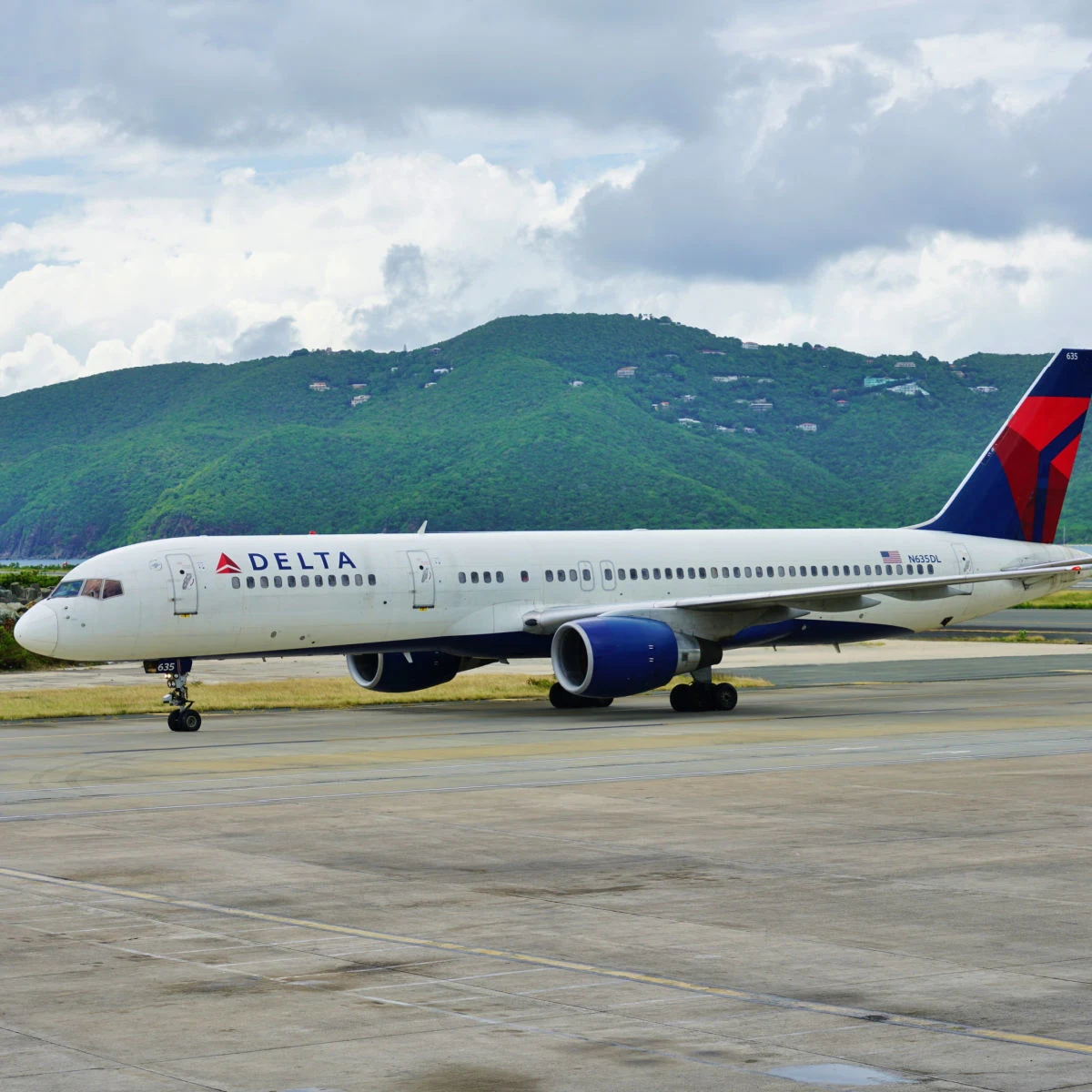 Delta plane in St. Thomas, USVI