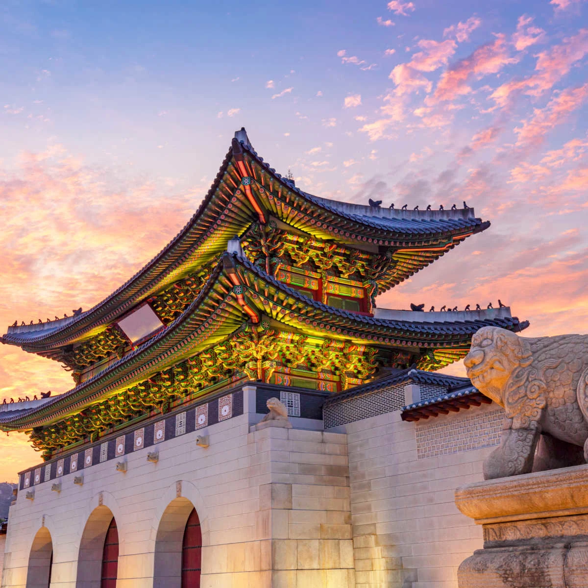 Gate of Gyeongbokgung Palace - Seoul, South Korea