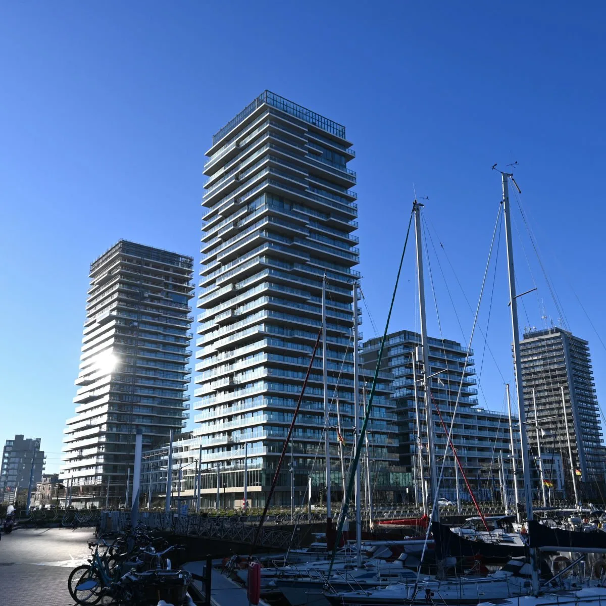High-rise buildings in Oostende