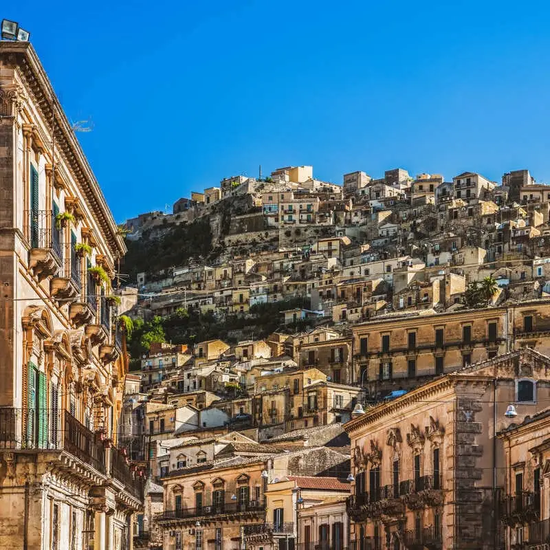 Historic Baroque Town Of Modica, Sicily, Italy