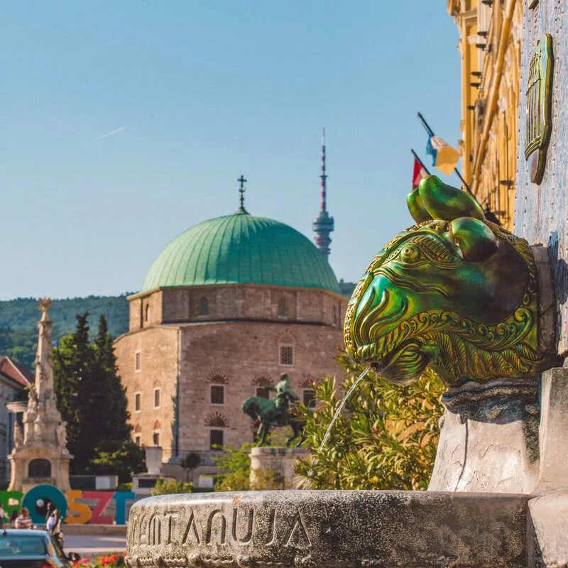 Historic Ottoman Mosque In Pecs, Hungary