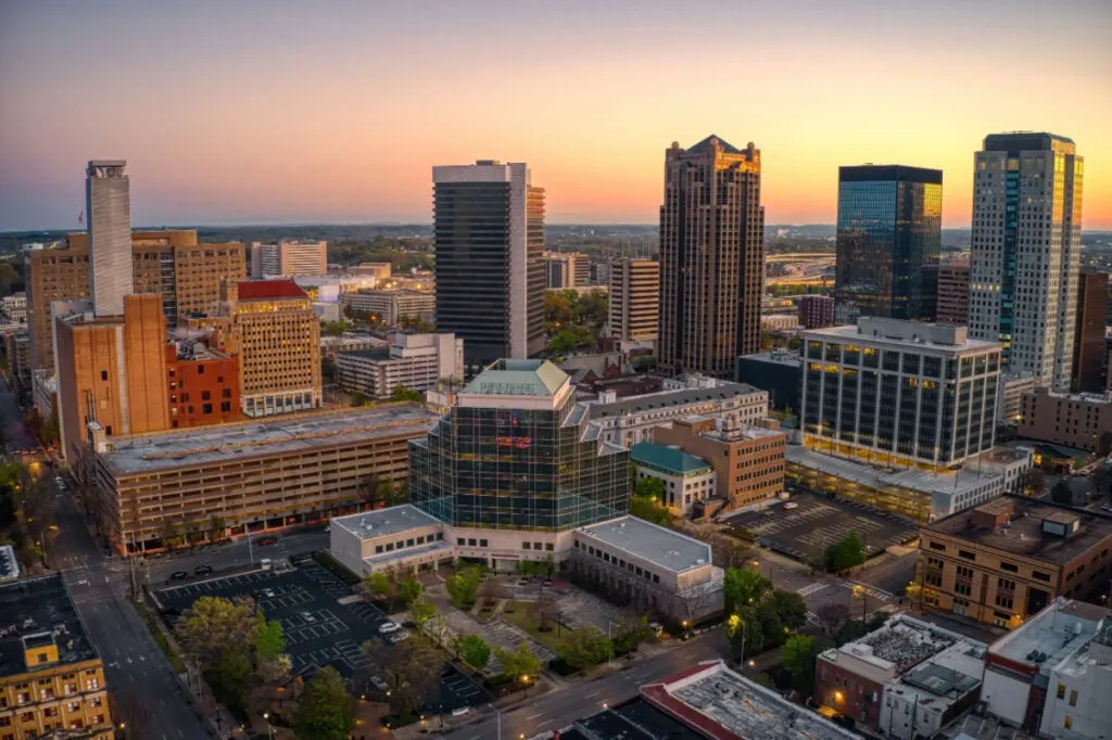 Birmingham, Alabama at Sunset