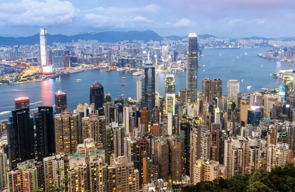 Hong Kong City Skyline