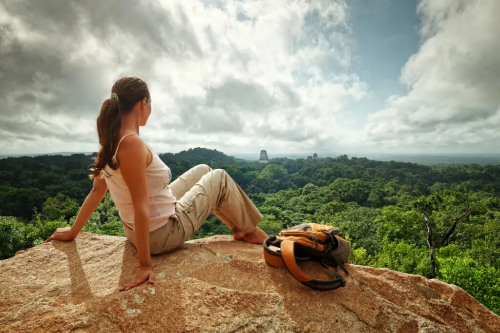 Woman at Tikal