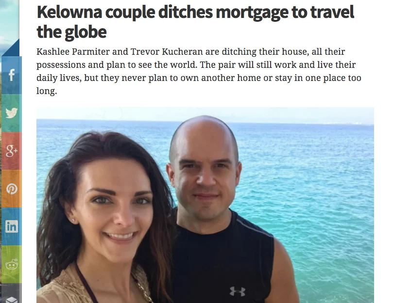 Kelowna Couple Ditches Mortgage To Travel Globe Kelowna Now