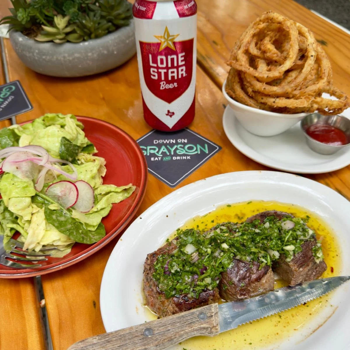 Lunch at Down on Grayson - San Antonio, Texas