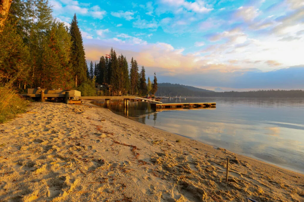 Beach in McCall, Idaho