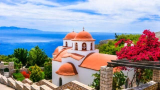 Monastery on Kalymnos Island, Greece