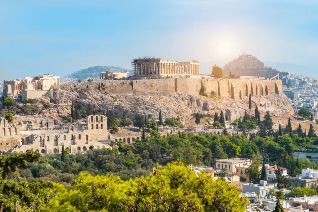 A beautiful view of Athens, Greece