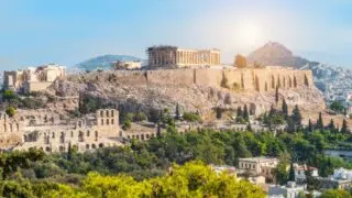 A beautiful view of Athens, Greece