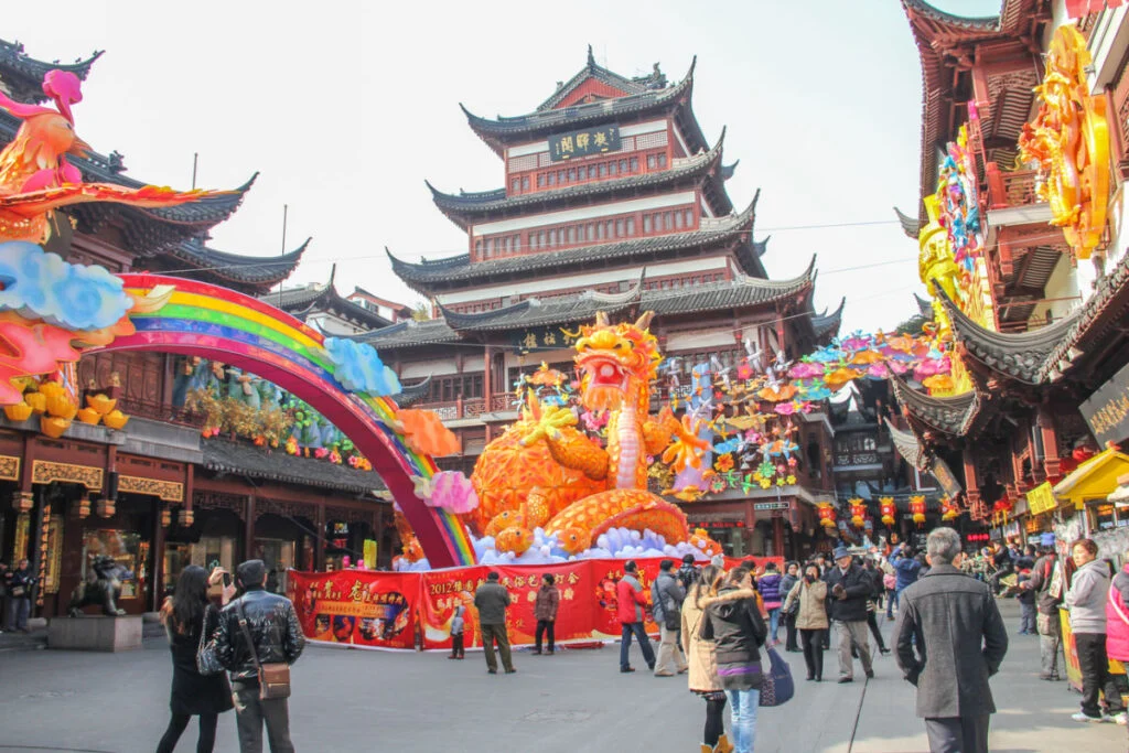Festive temple in Shanghai