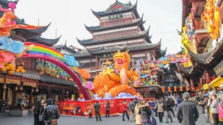 Festive temple in Shanghai