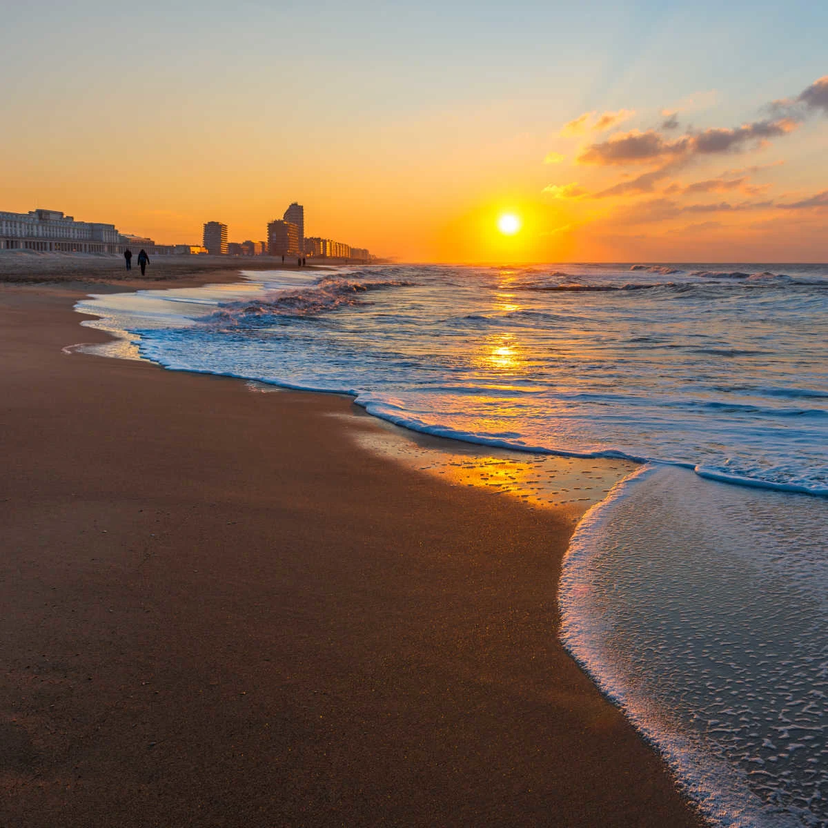 North Sea beach of Ostend