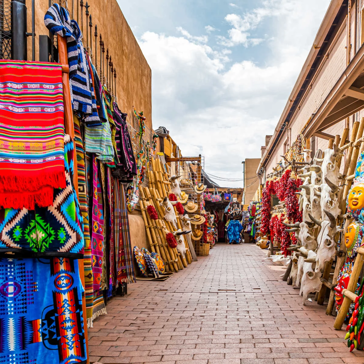 Outdoor market in Santa Fe, NM