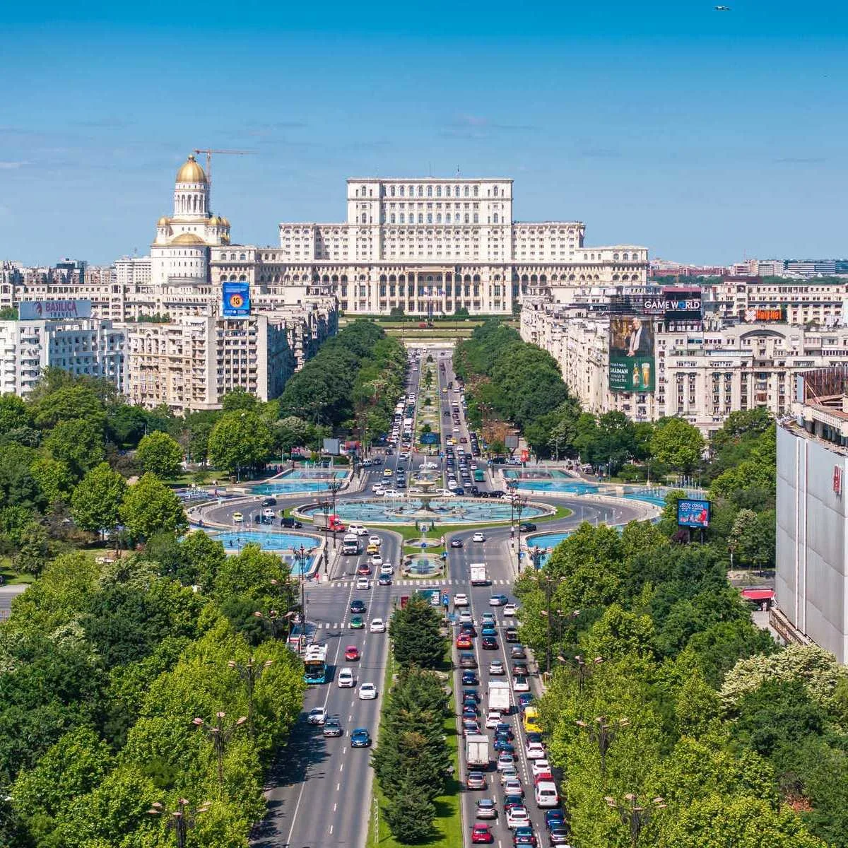 Panoramic View Of Bucharest, Romania