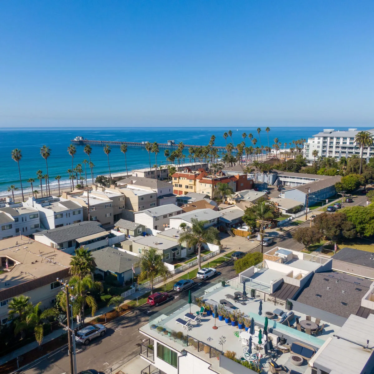 Panoramic view of Oceanside, CA
