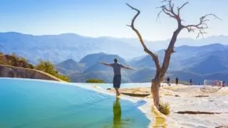 Natural infinity pool Hierve el Agua, Oaxaca, Mexico