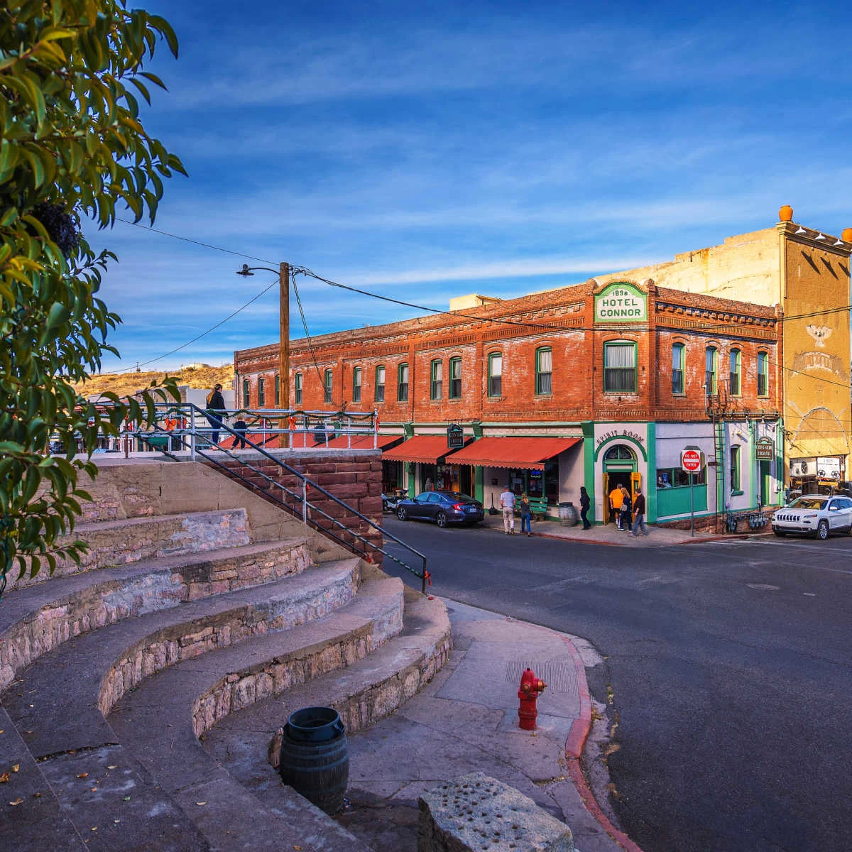 Rustic townscape of Jerome, Arizona