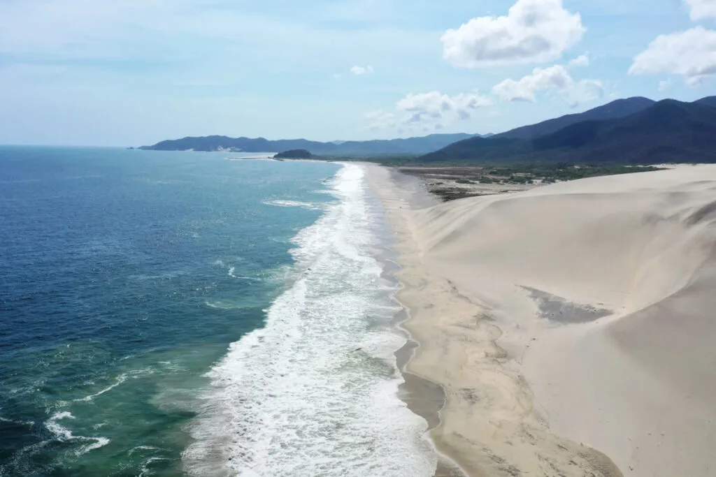 Salina Cruz beach in Oaxaca, Mexico