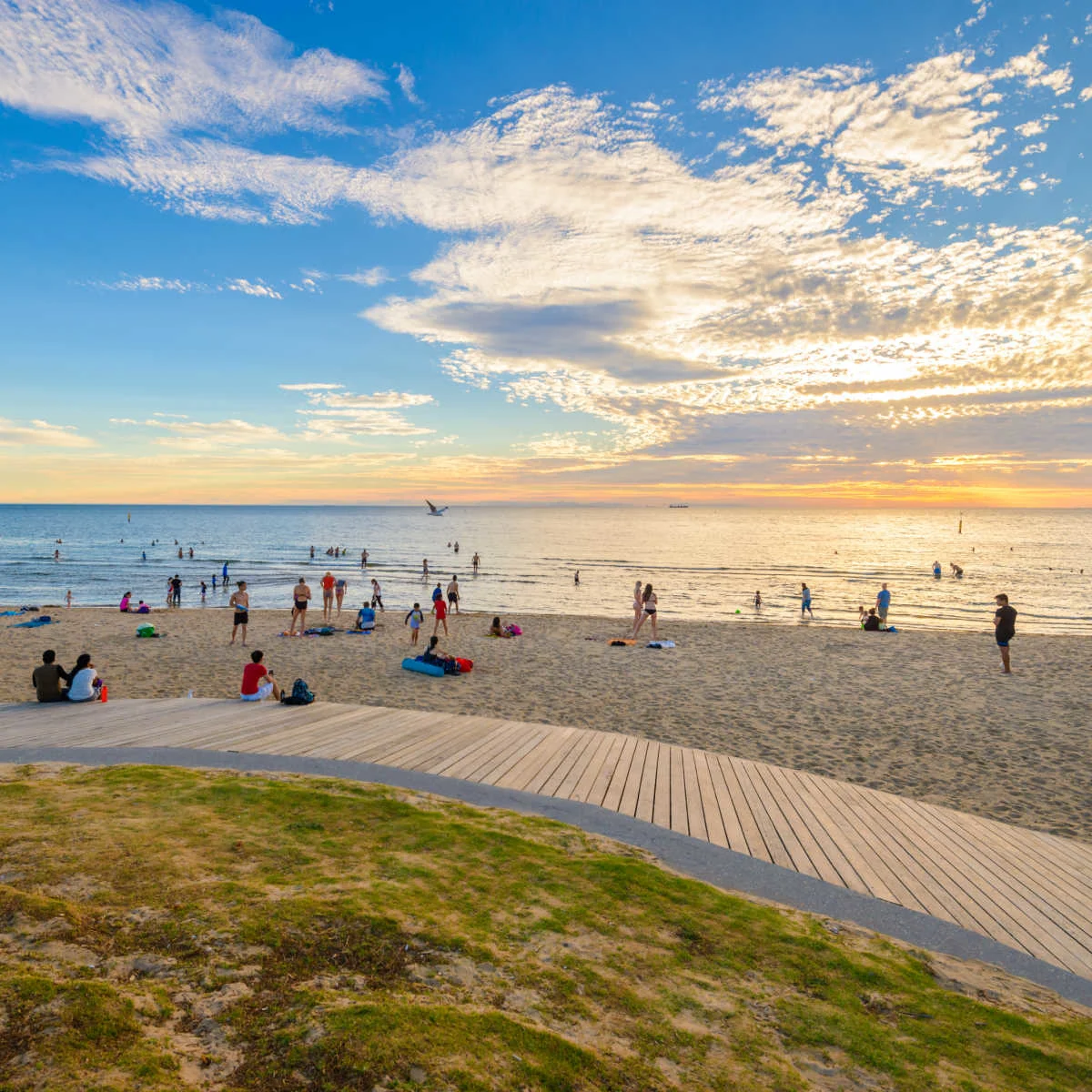 St. Kilda Beach of Melbourne, Australia