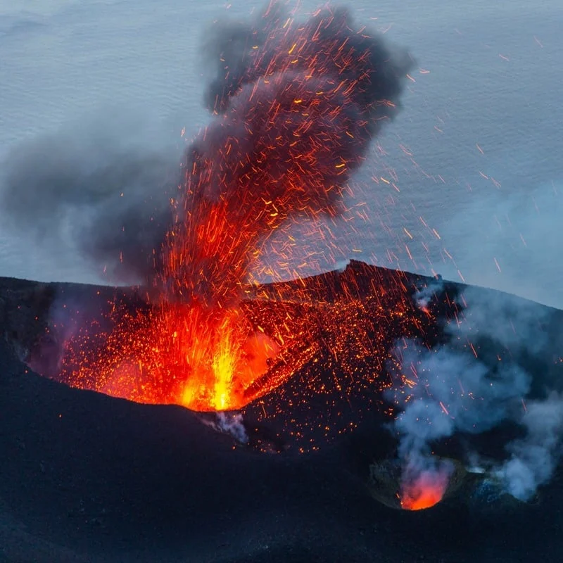 Stromboli Volcano Erupting In Italy