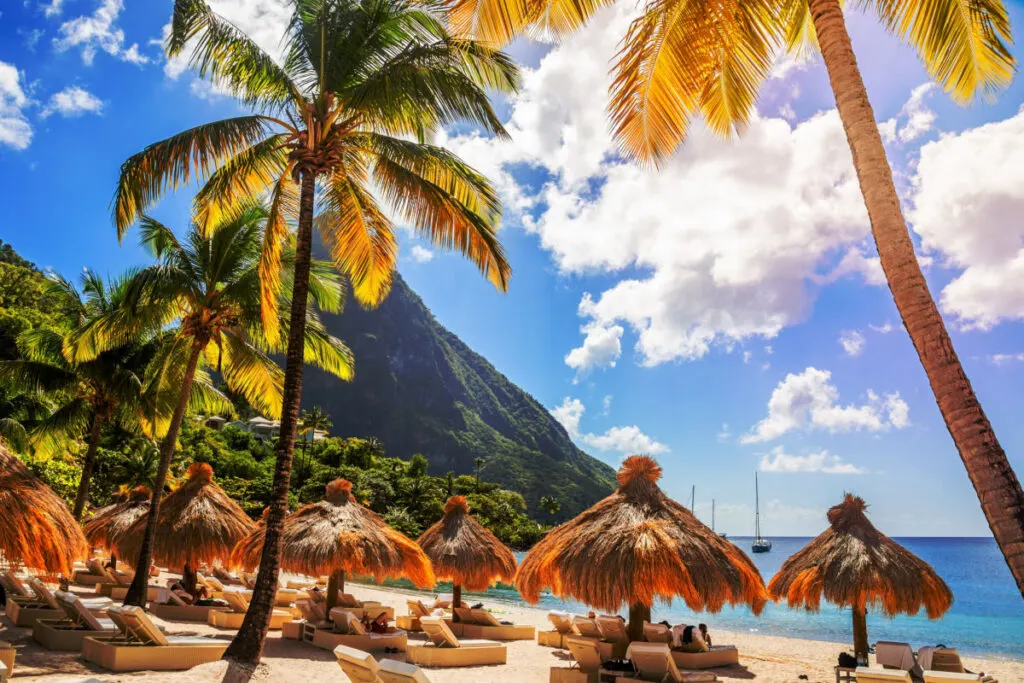 Beach In St. Lucia