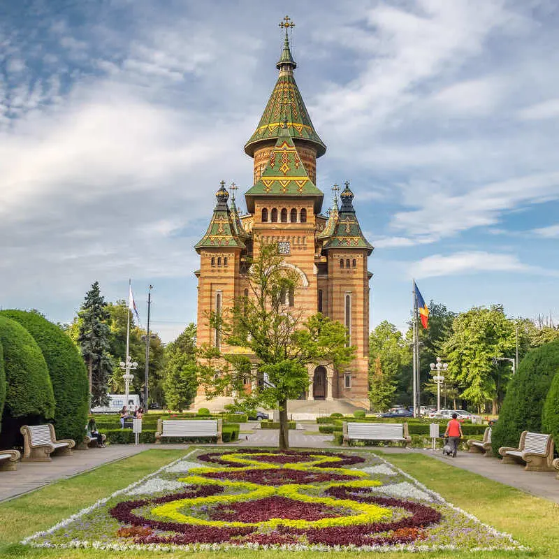 Metropolitan Cathedral In Timisoara, Western Romania, Eastern Europe