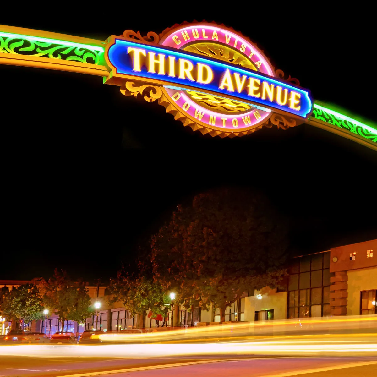 Third Avenue banner in downtown Chula Vista