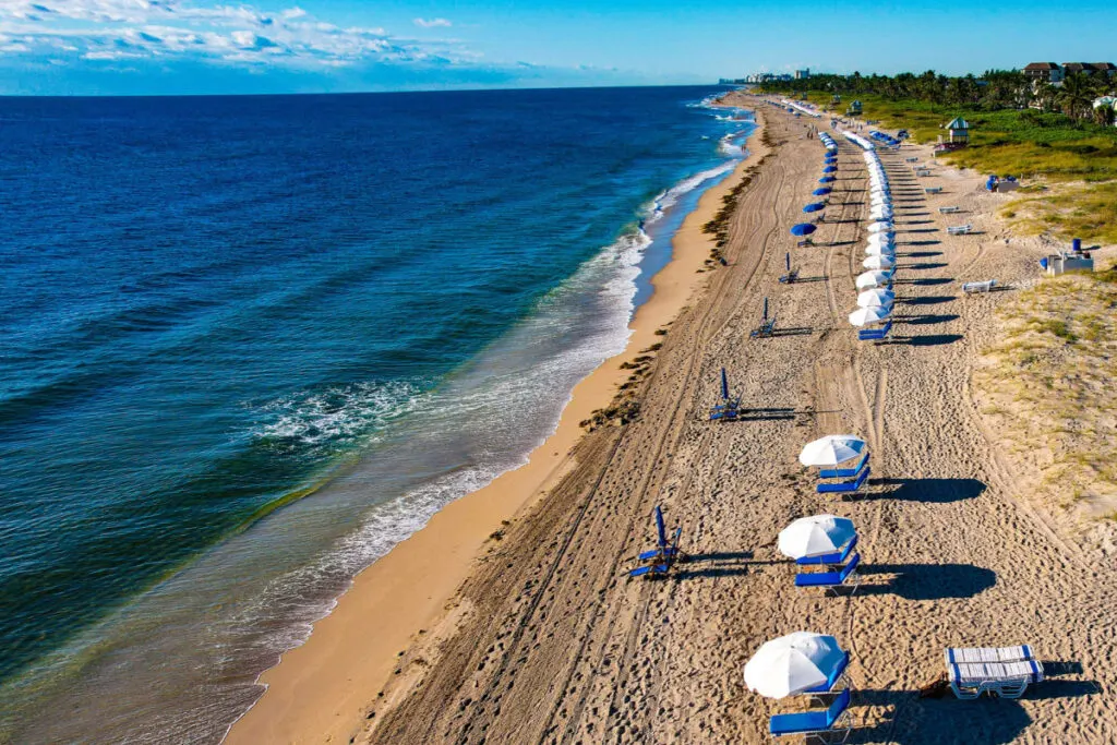Umbrella Beach in Delrey Beach, FL