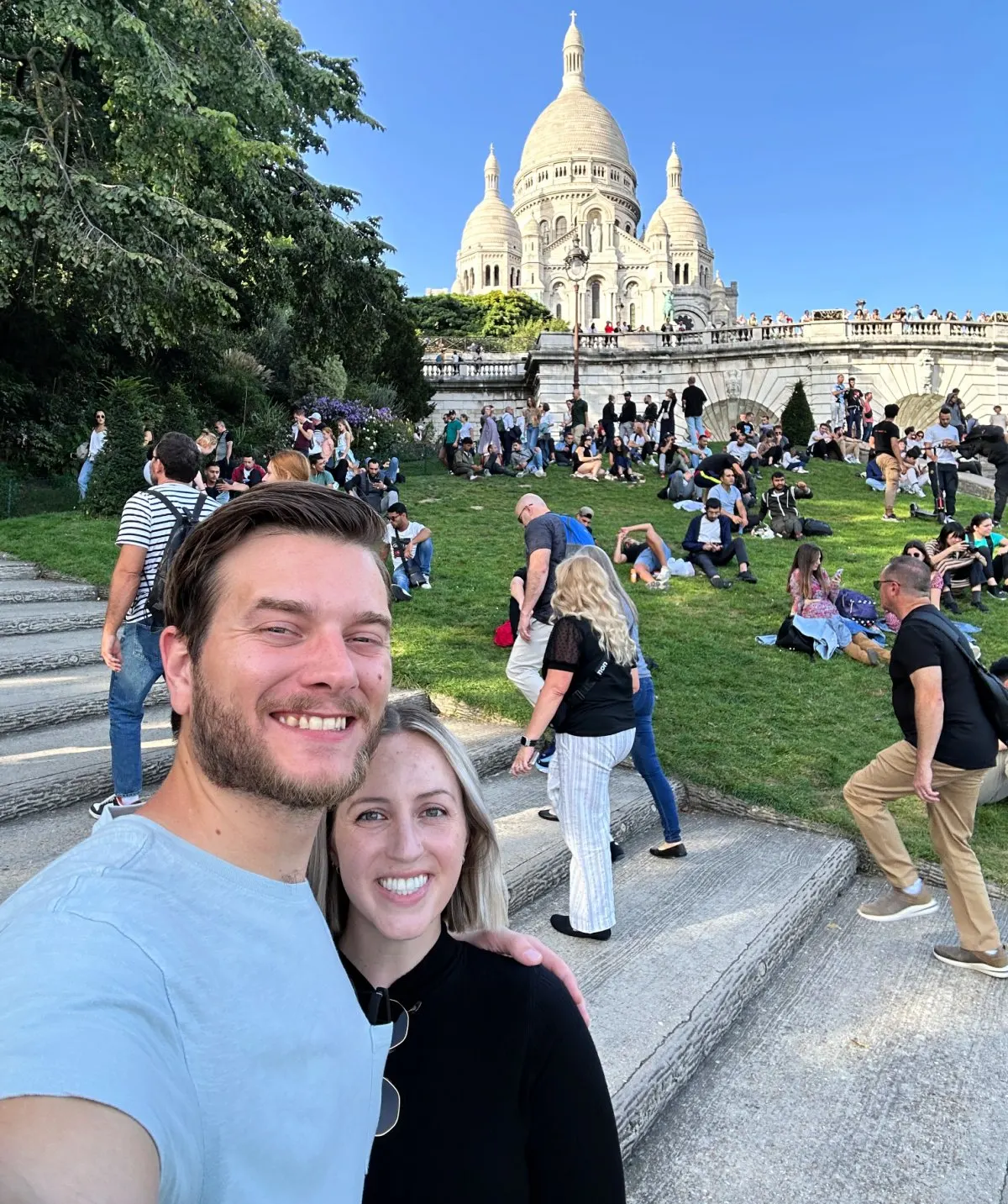 Tyler Fox and Liz Fox in Montmartre in Paris