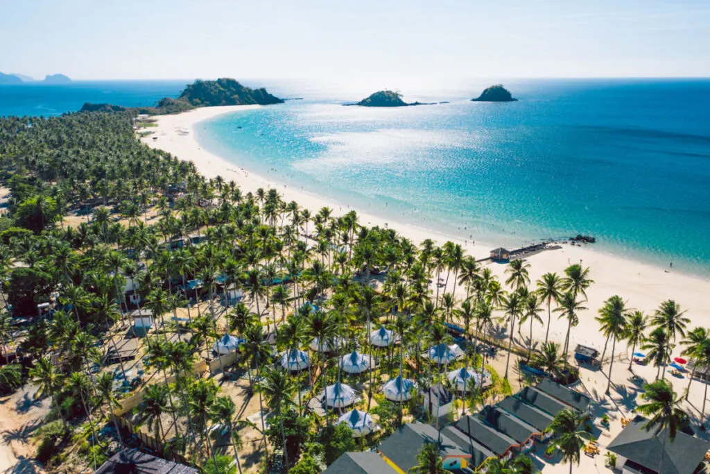 Nacpan beach on Palawan, Philippines