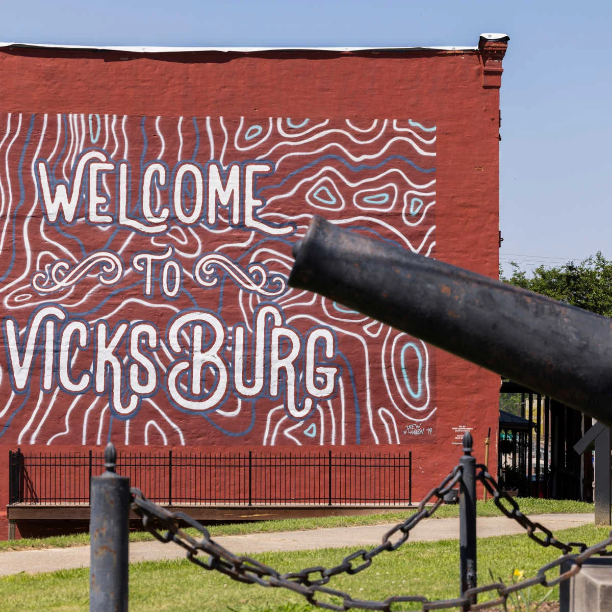 Vicksburg, MS welcome sign