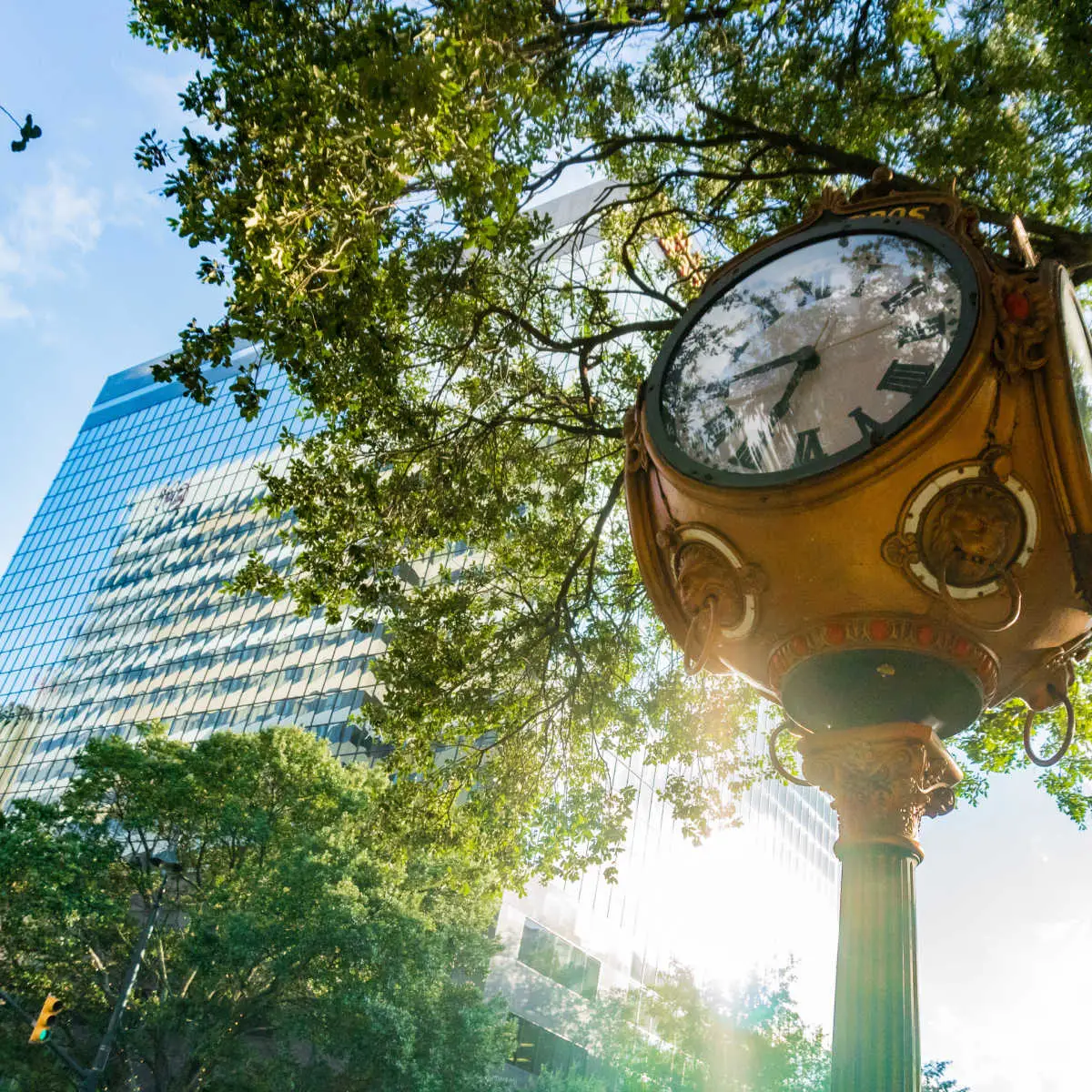 Vintage clock in downtown Columbia, SC