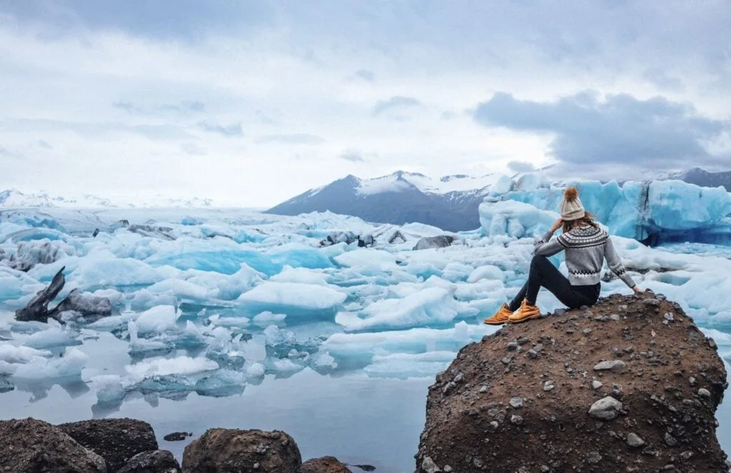 woman-next-lake-iceland