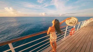 Woman on Cruise Ship